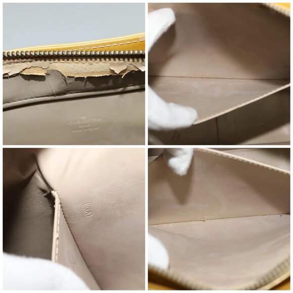 LOUIS VUITTON Monogram Vernis Columbus Tote Bag Beige M91023 LV Auth hk2890 - Picture 16 of 16